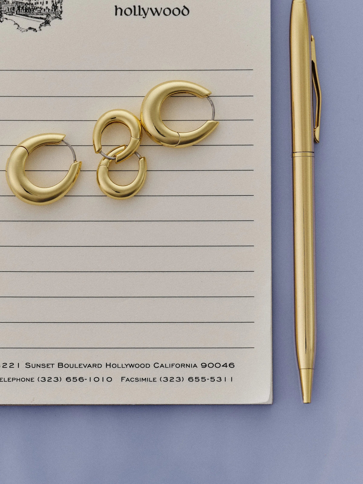 Lou Oval Hoops in 18K Gold Plated