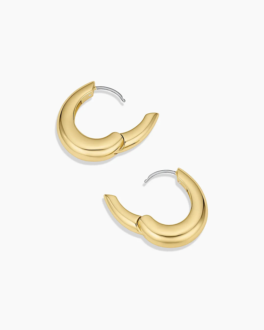Lou Oval Hoops in 18K Gold Plated
