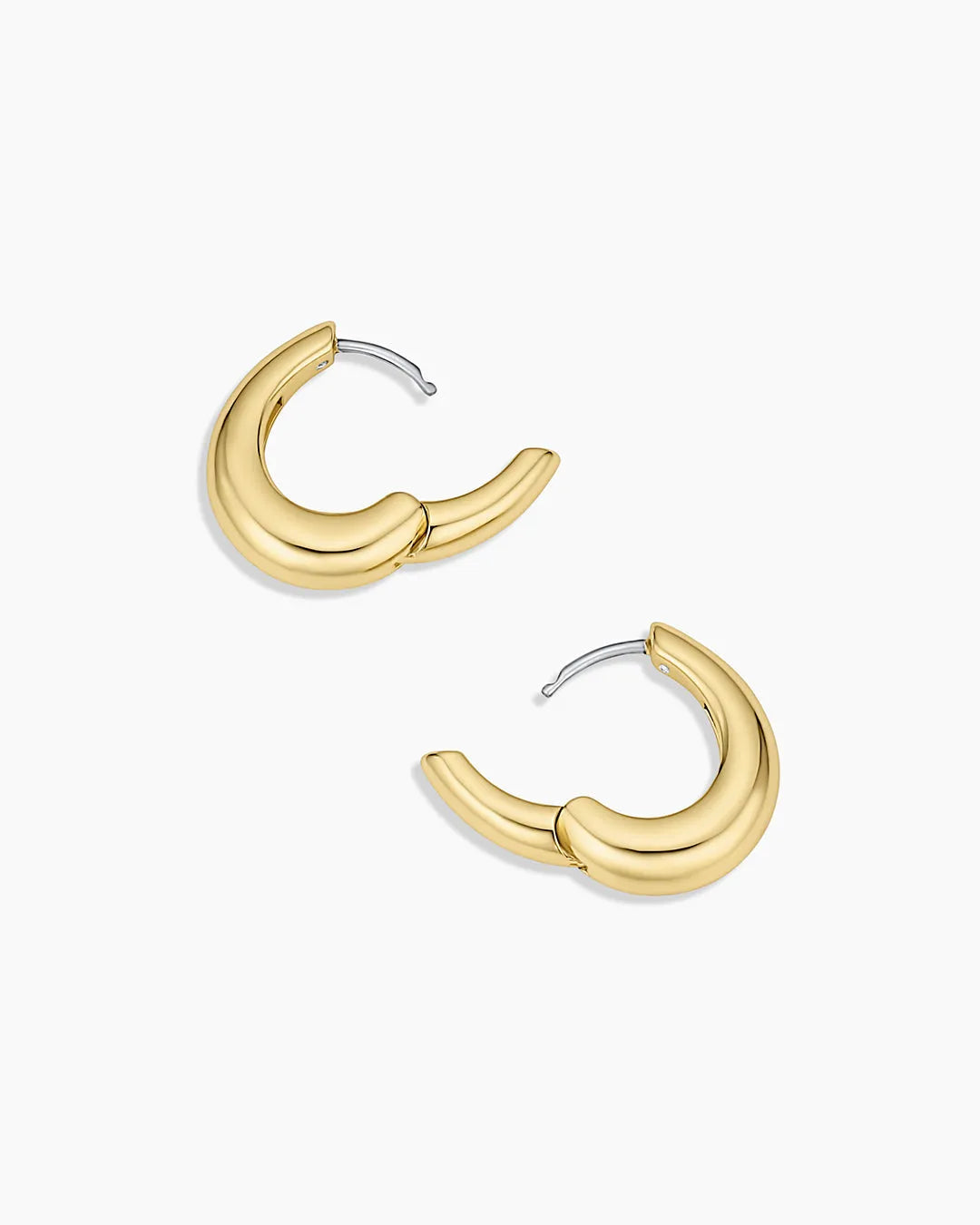 Lou Oval Huggies in 18K Gold Plated