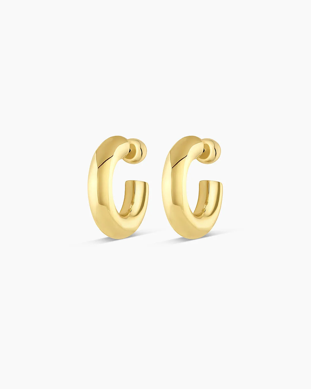 Lou Statement Small Hoops in 18K Gold Plated