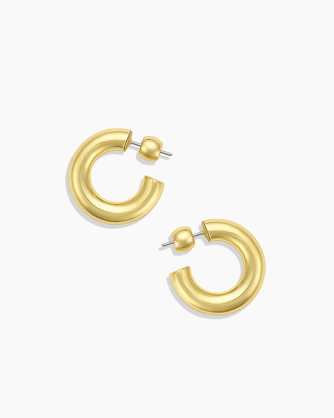 Lou Statement Small Hoops in 18K Gold Plated