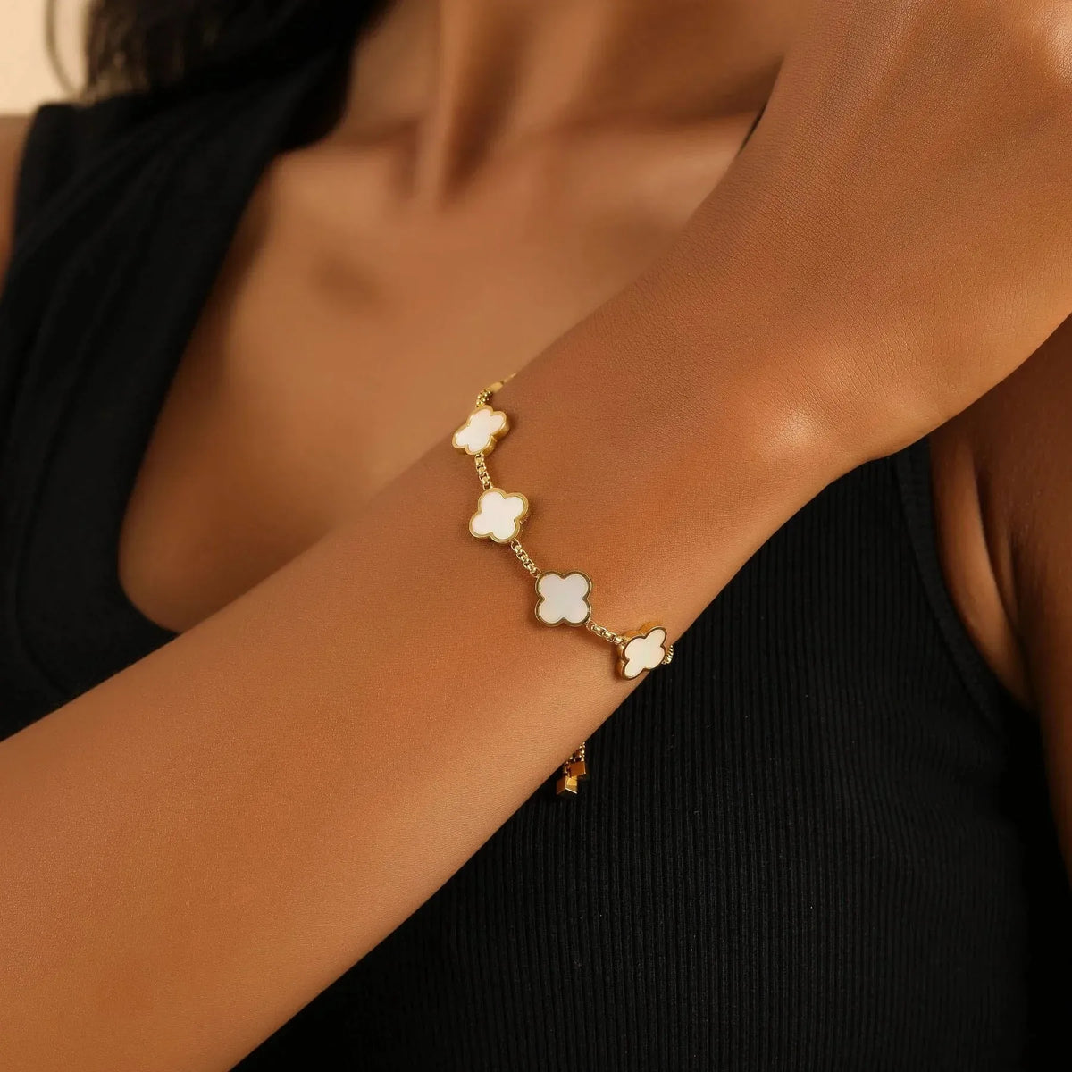 Lucky Clover Charm Bracelet