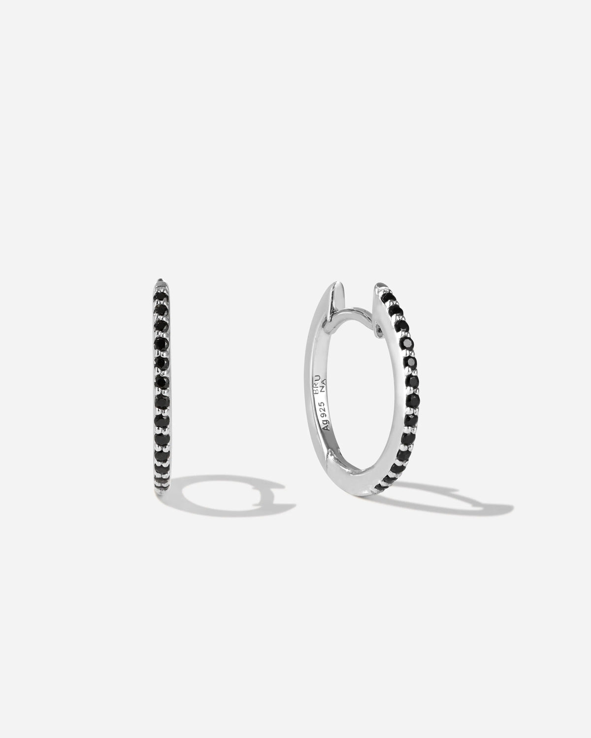 Lumière Onyx Small Hoop Earrings