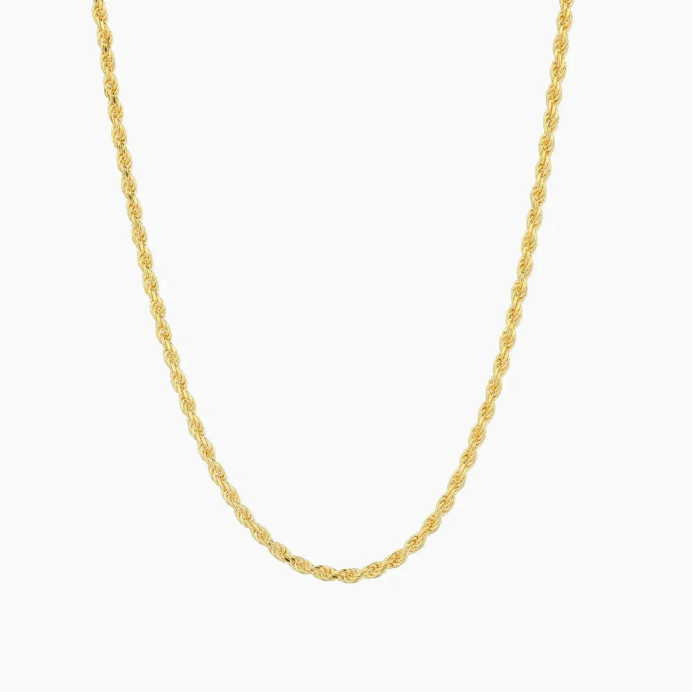 Men's 2mm Rope Chain Necklace