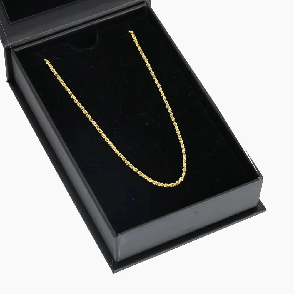 Men's 2mm Rope Chain Necklace