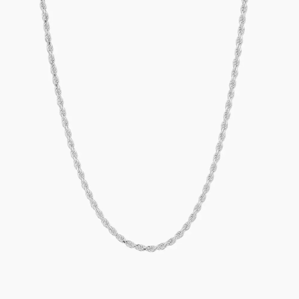 Men's 2mm Rope Chain Necklace