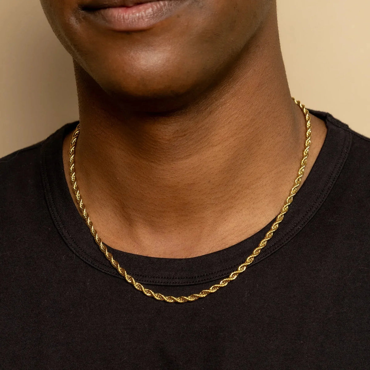 Men's 4mm Rope Chain Necklace