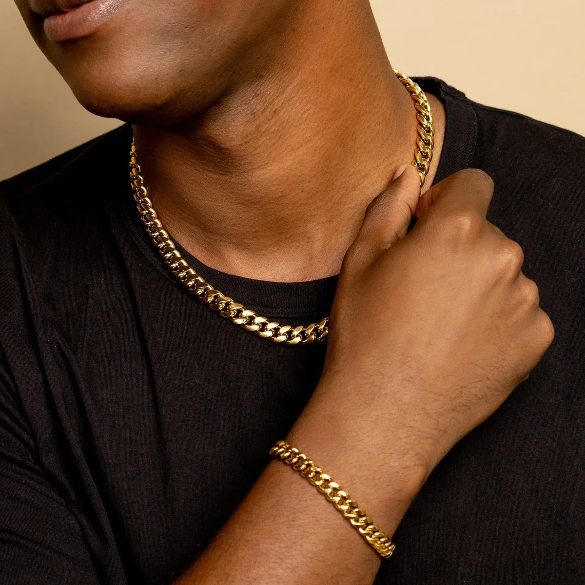 Men's Miami Cuban Link Chain Necklace 0.31 in