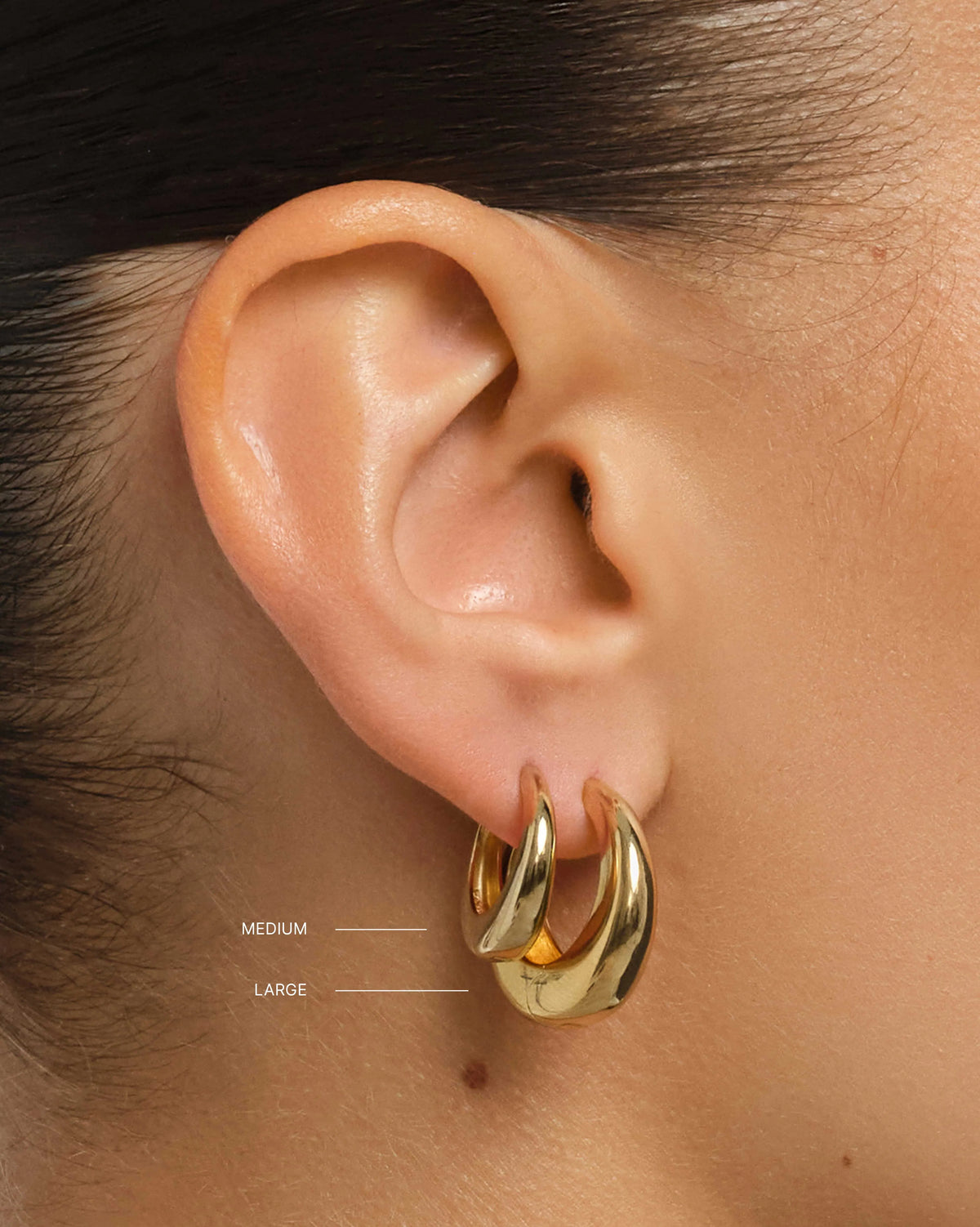 Merida Medium Hoop Earrings