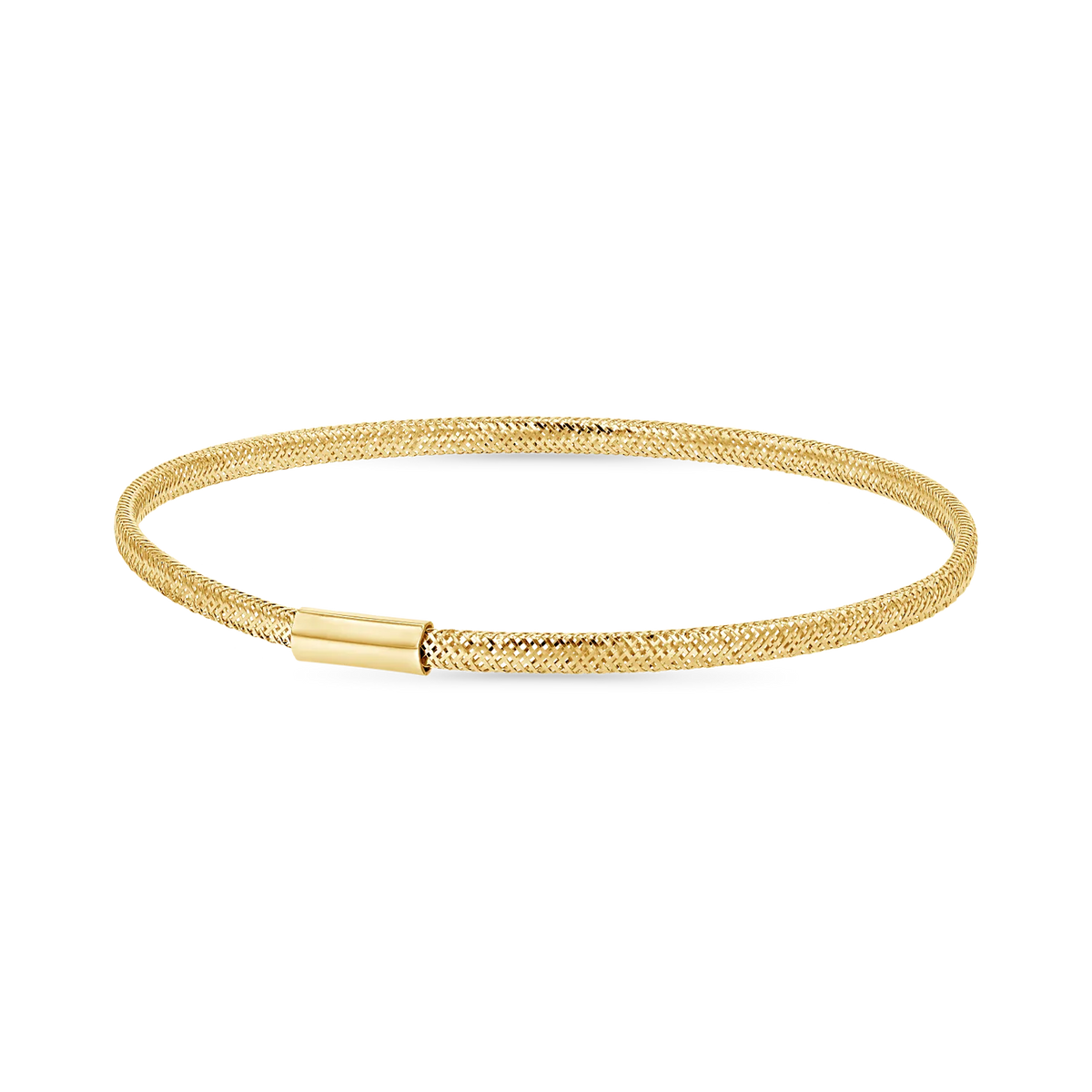 Mesh Stretch Bracelet in 14K Gold