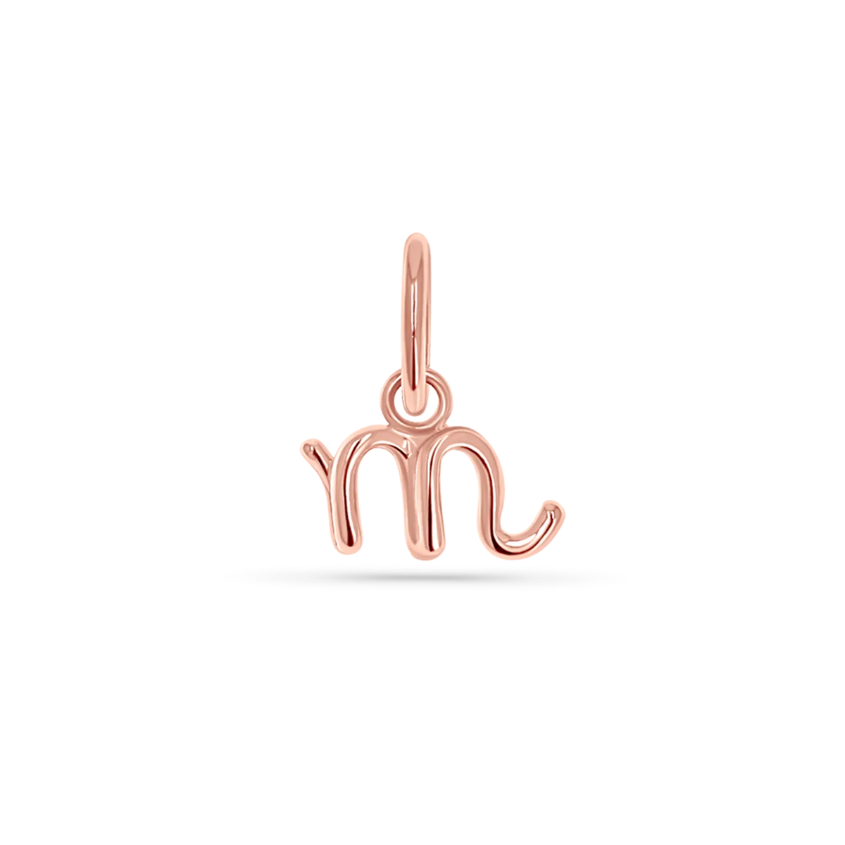 Mini Letter Charm in 14K Gold
