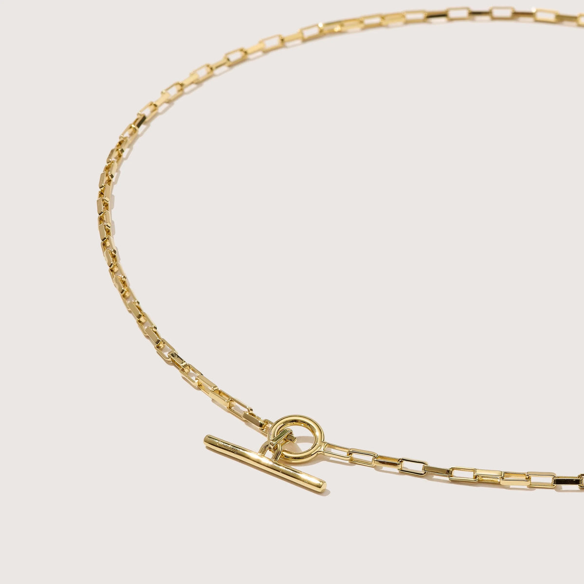 Mini Love Link Necklace in Gold Vermeil