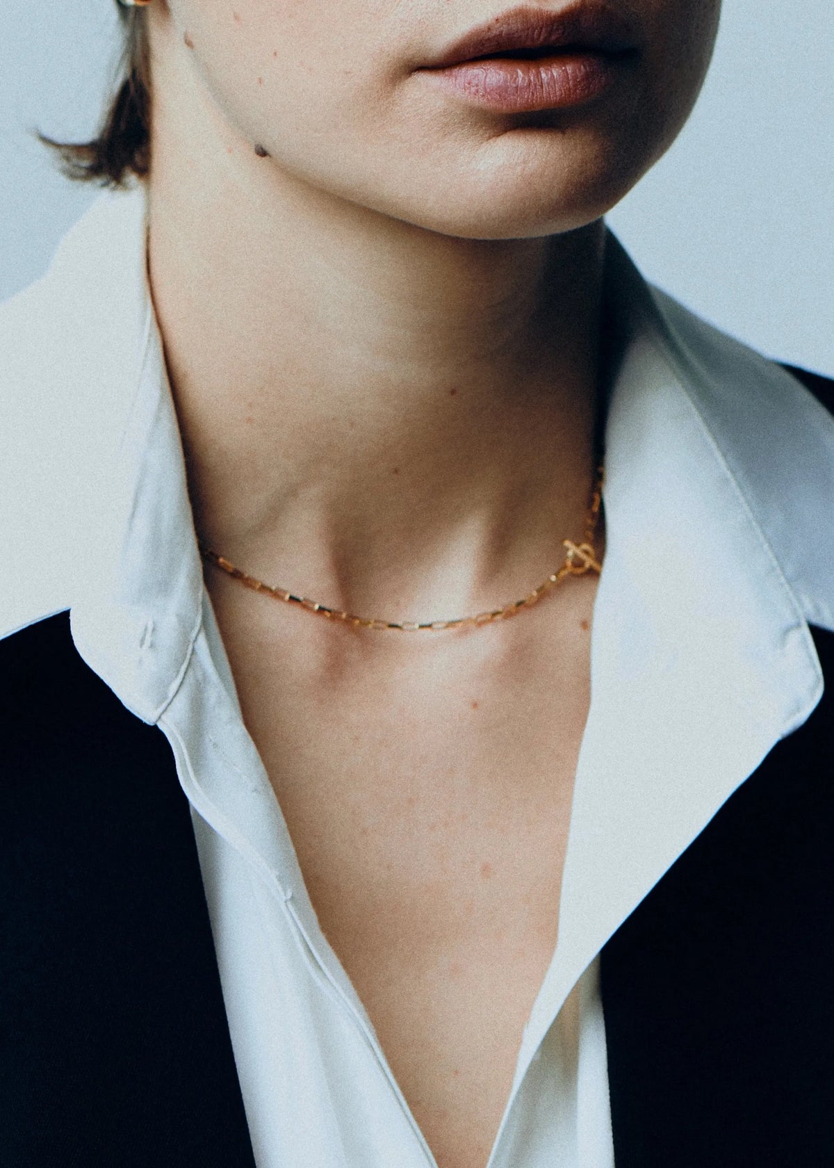 Mini Love Link Necklace in Gold Vermeil