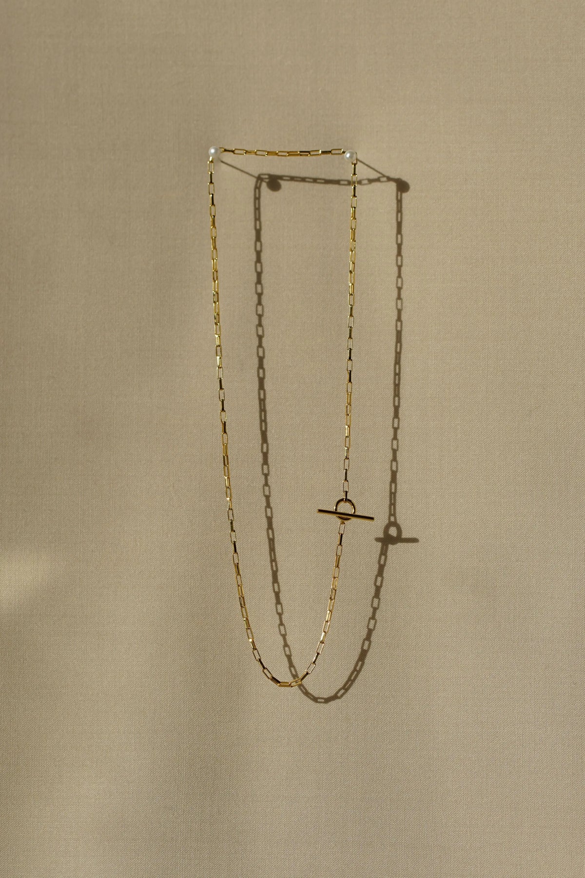 Mini Love Link Necklace in Gold Vermeil