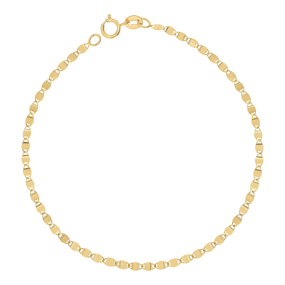 Mirror Chain Bracelet in 14K Gold
