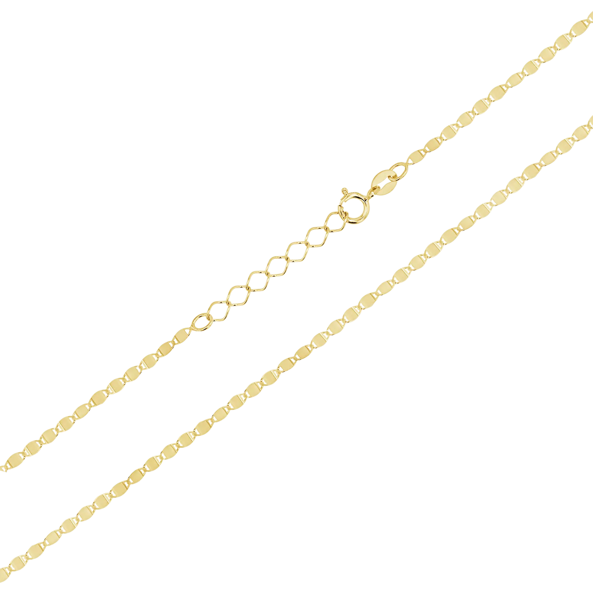 Mirror Chain Necklace in 14K Gold