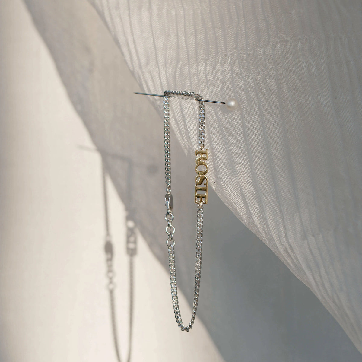 Mixed Metal Personalised Name Bracelet