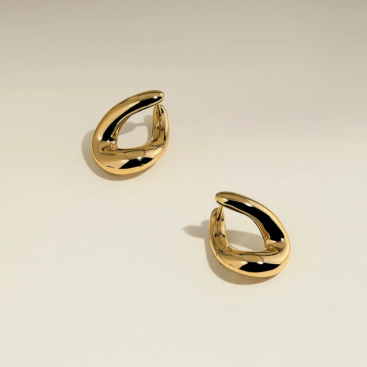 Molten Hoops in Gold