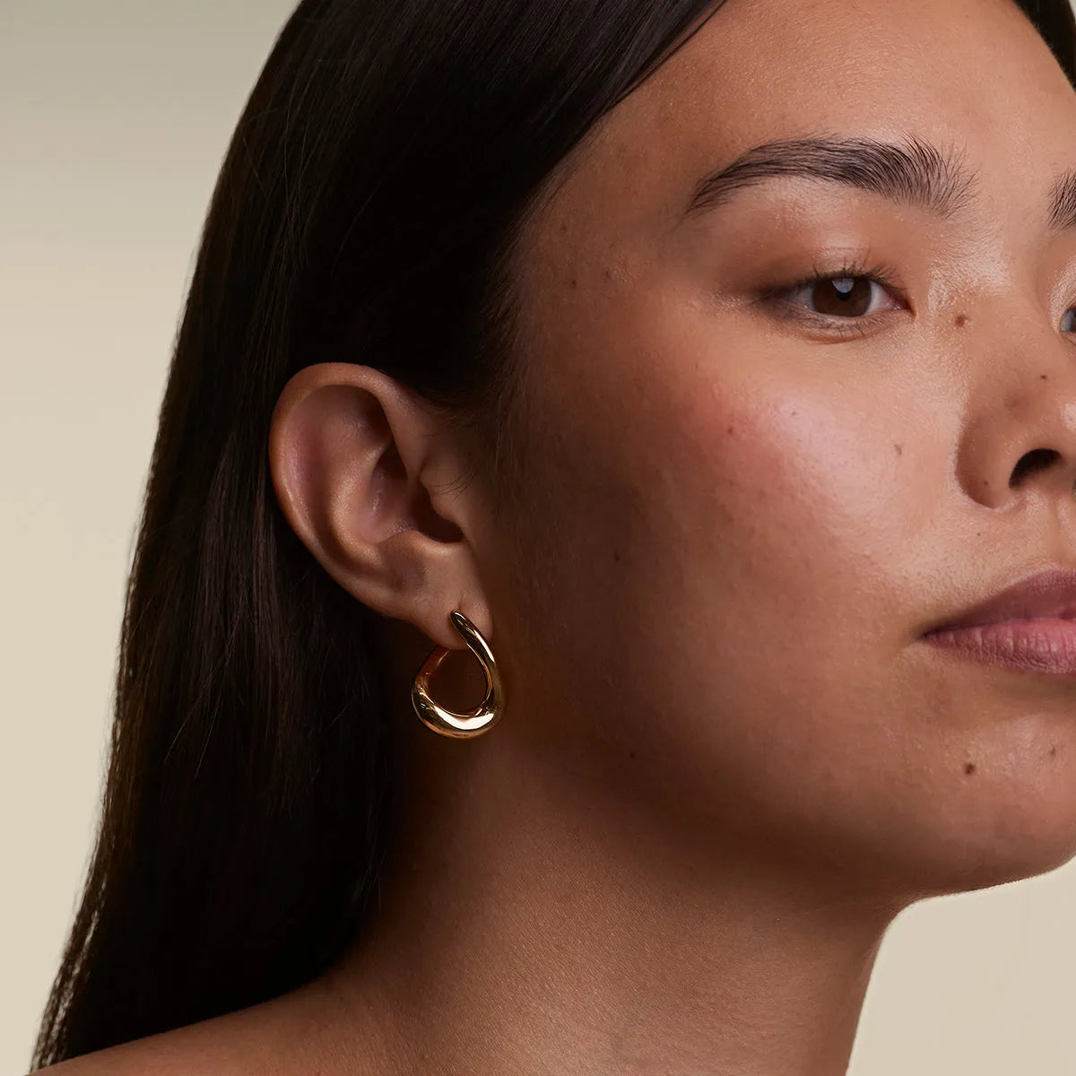 Molten Large Hoops in Gold