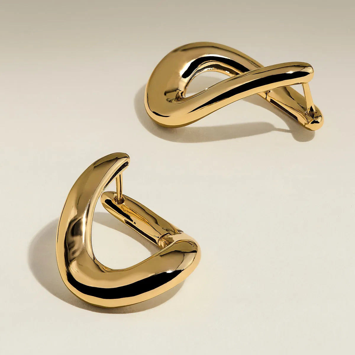 Molten Large Hoops in Gold