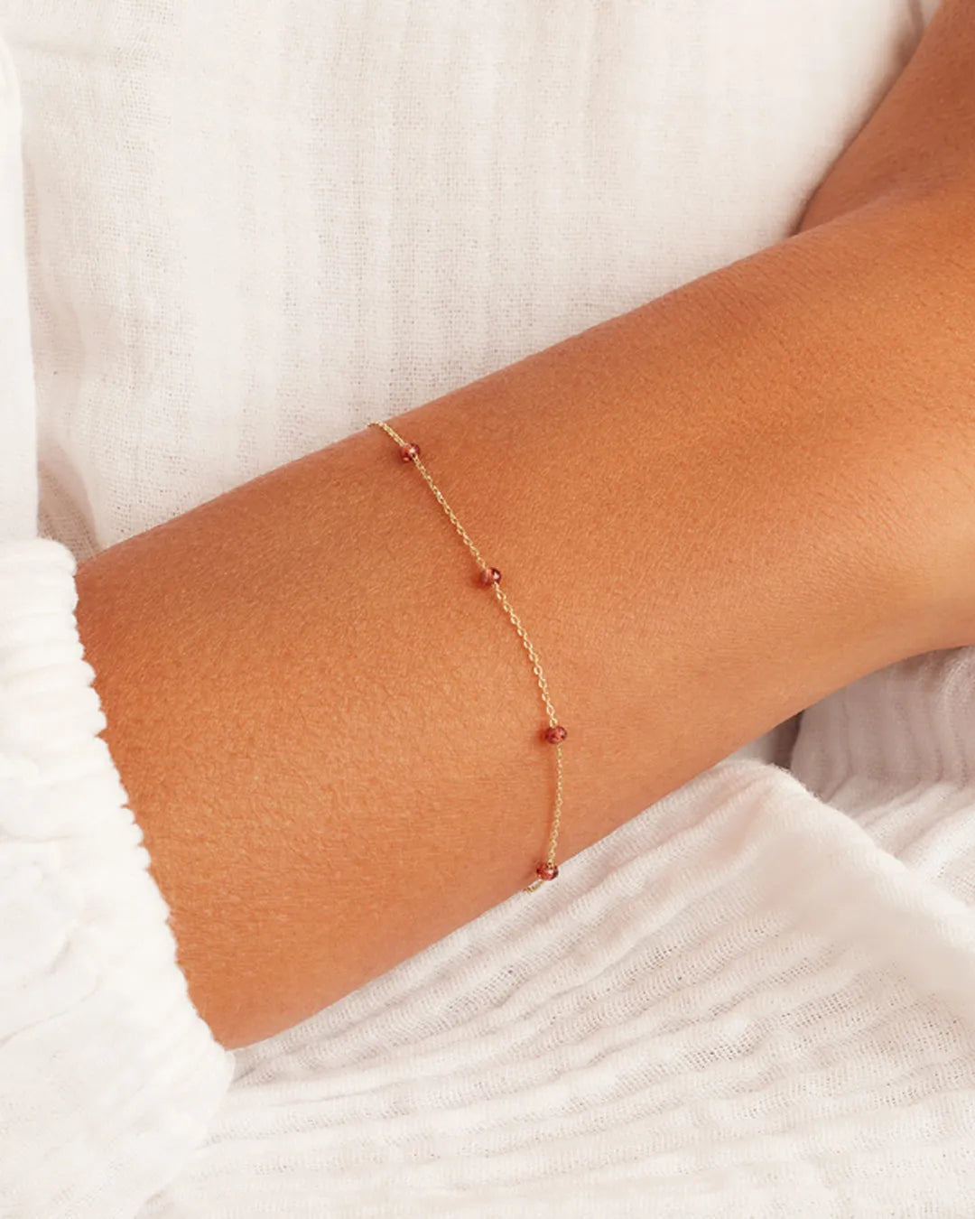 Newport Birthstone Bracelet in 14K Gold