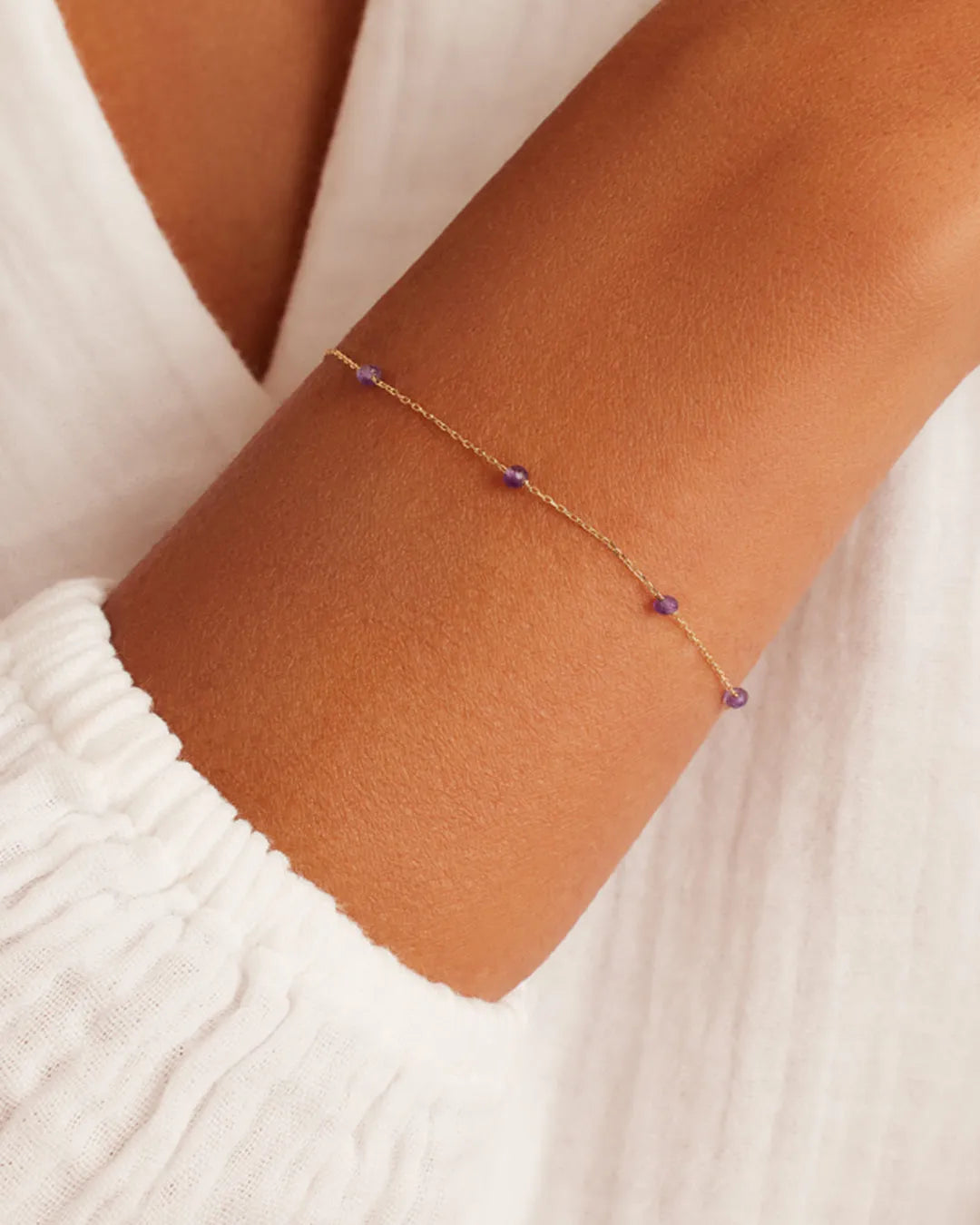 Newport Birthstone Bracelet in 14K Gold