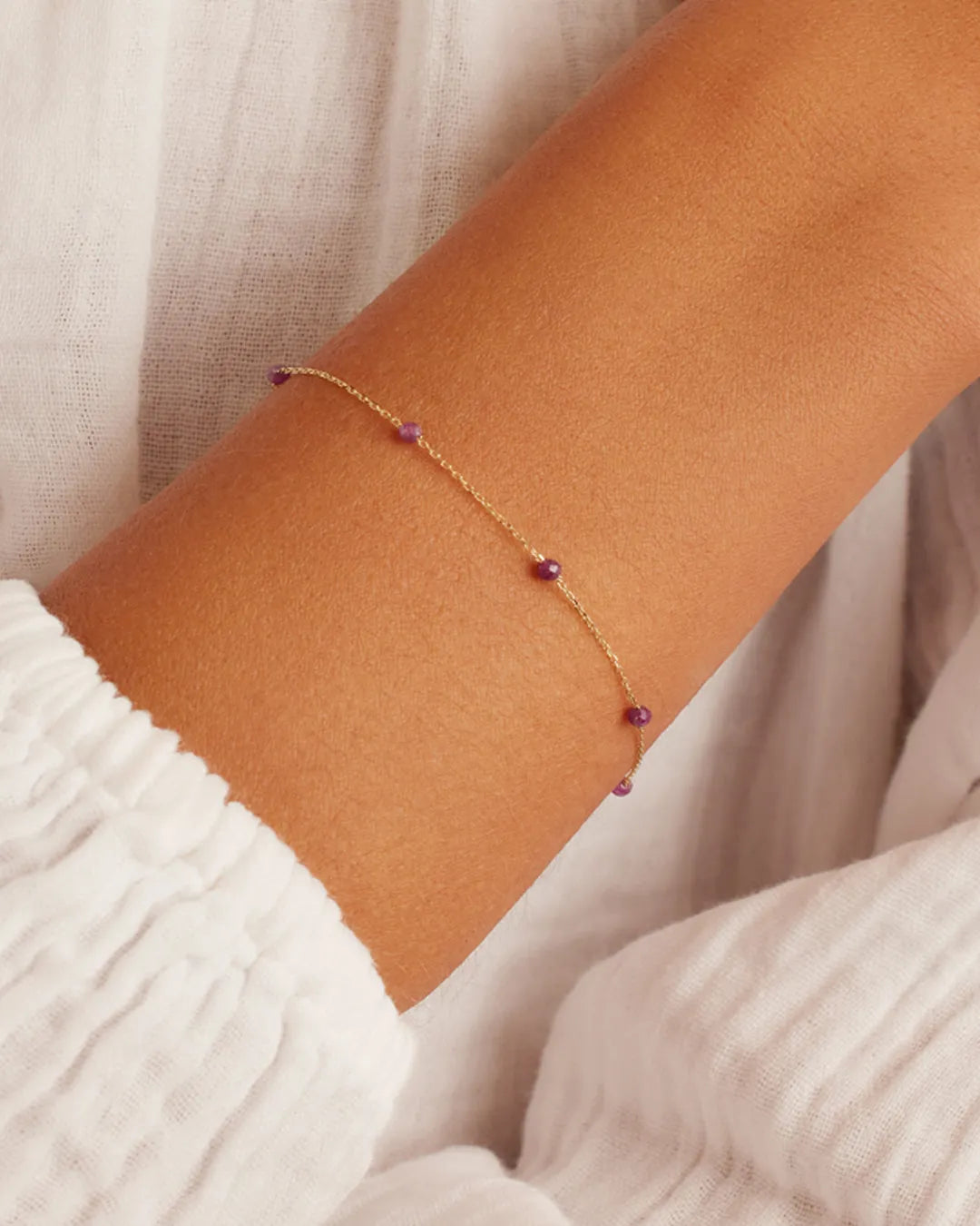 Newport Birthstone Bracelet in 14K Gold