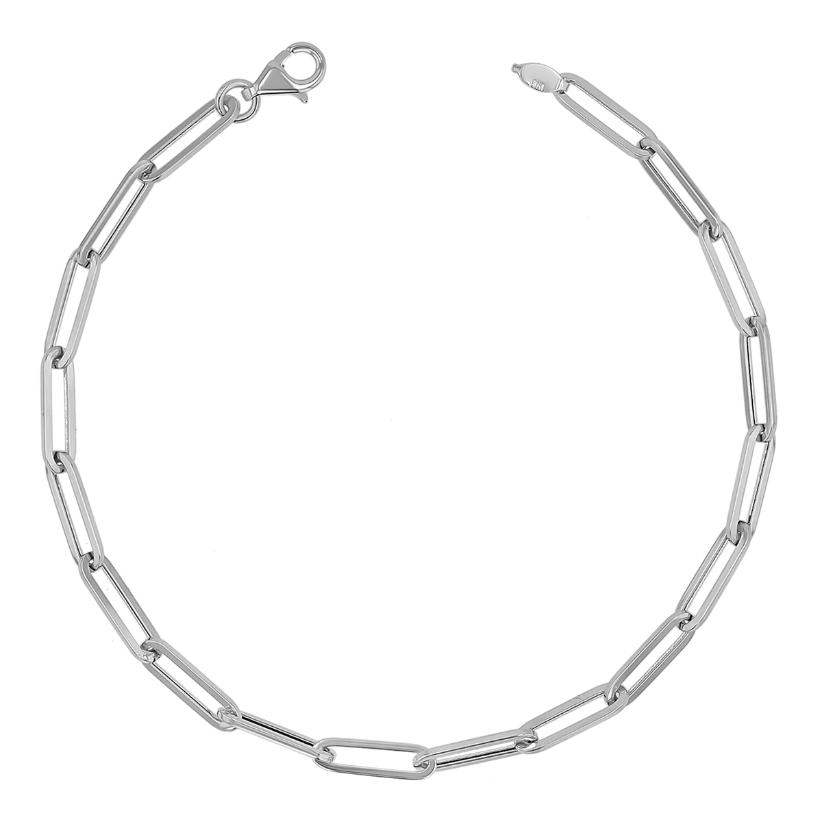 Paperclip Chain Bracelet in 14K Gold