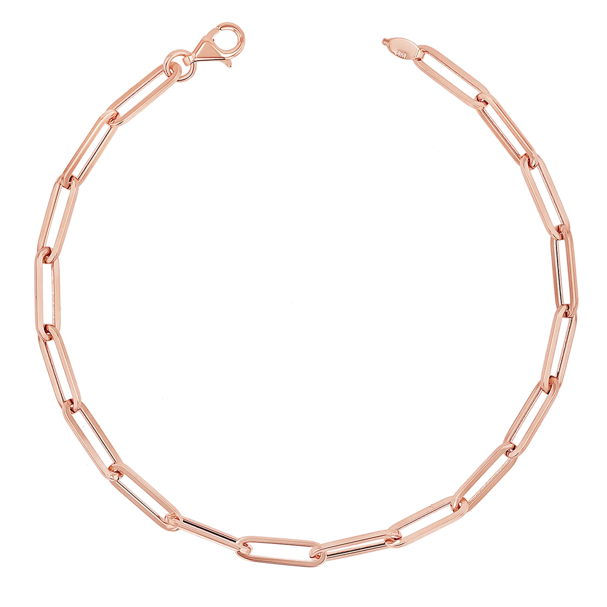 Paperclip Chain Bracelet in 14K Gold