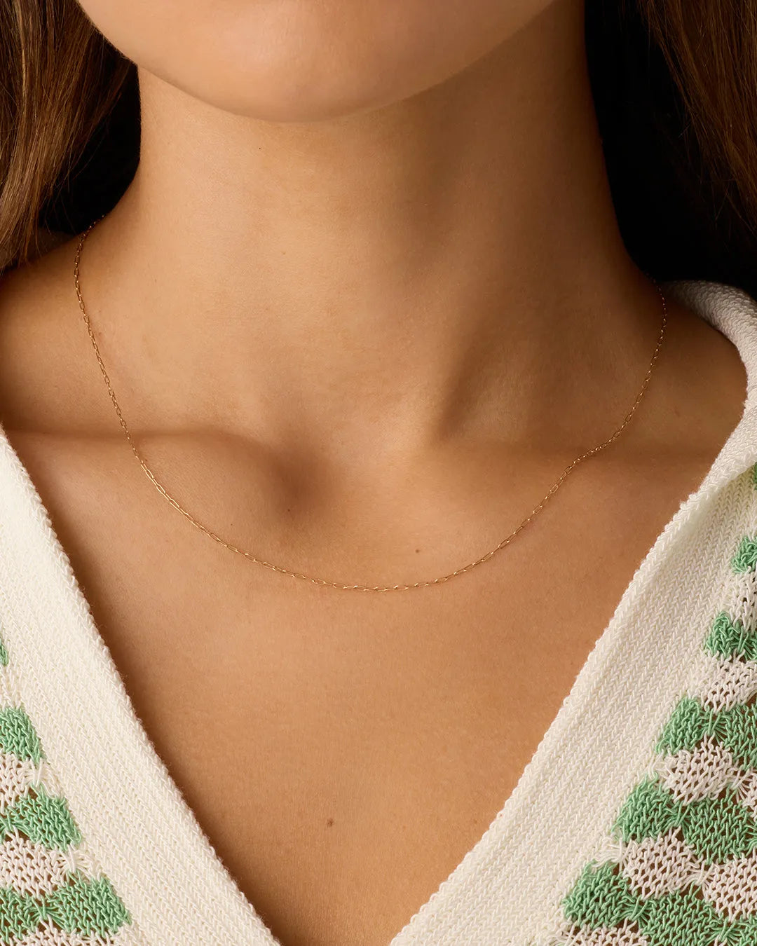 Parker Delicate Link Necklace in 14K Gold