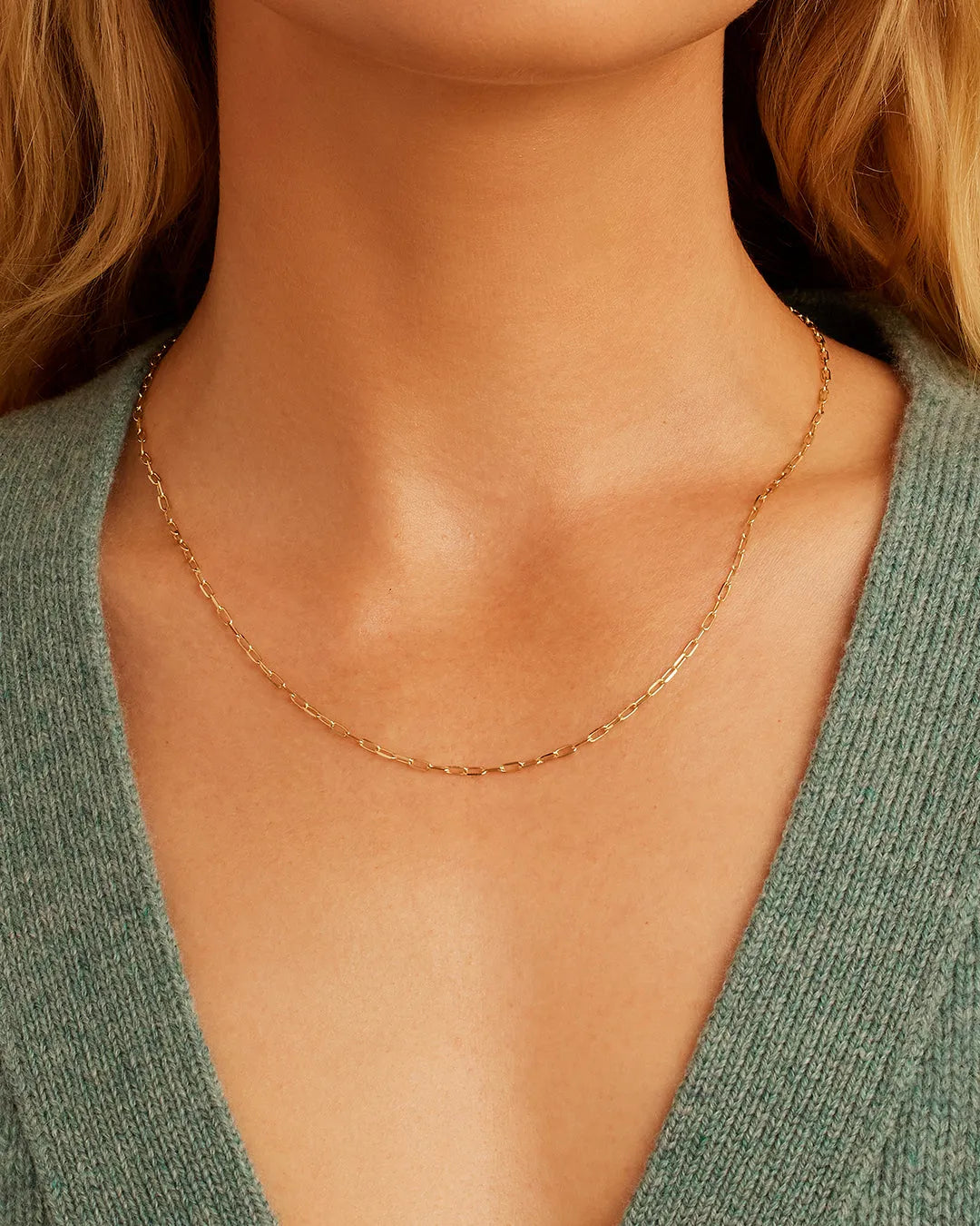 Parker Micro Mini Necklace in 14K Gold