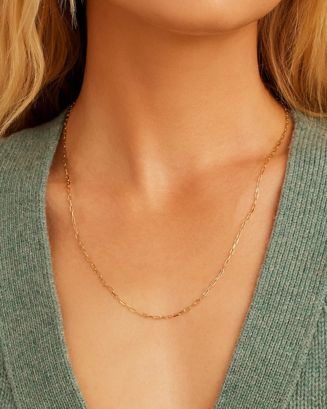 Parker Micro Mini Necklace in 14K Gold