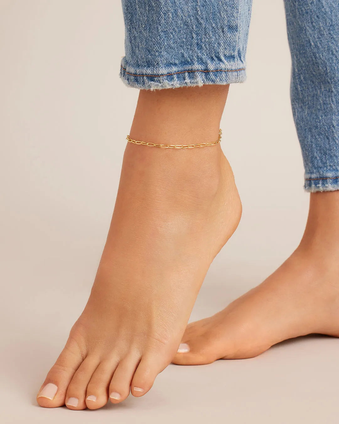 Parker Mini Anklet in 18K Gold Plated
