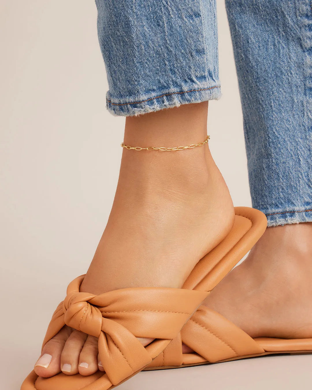 Parker Mini Anklet in 18K Gold Plated