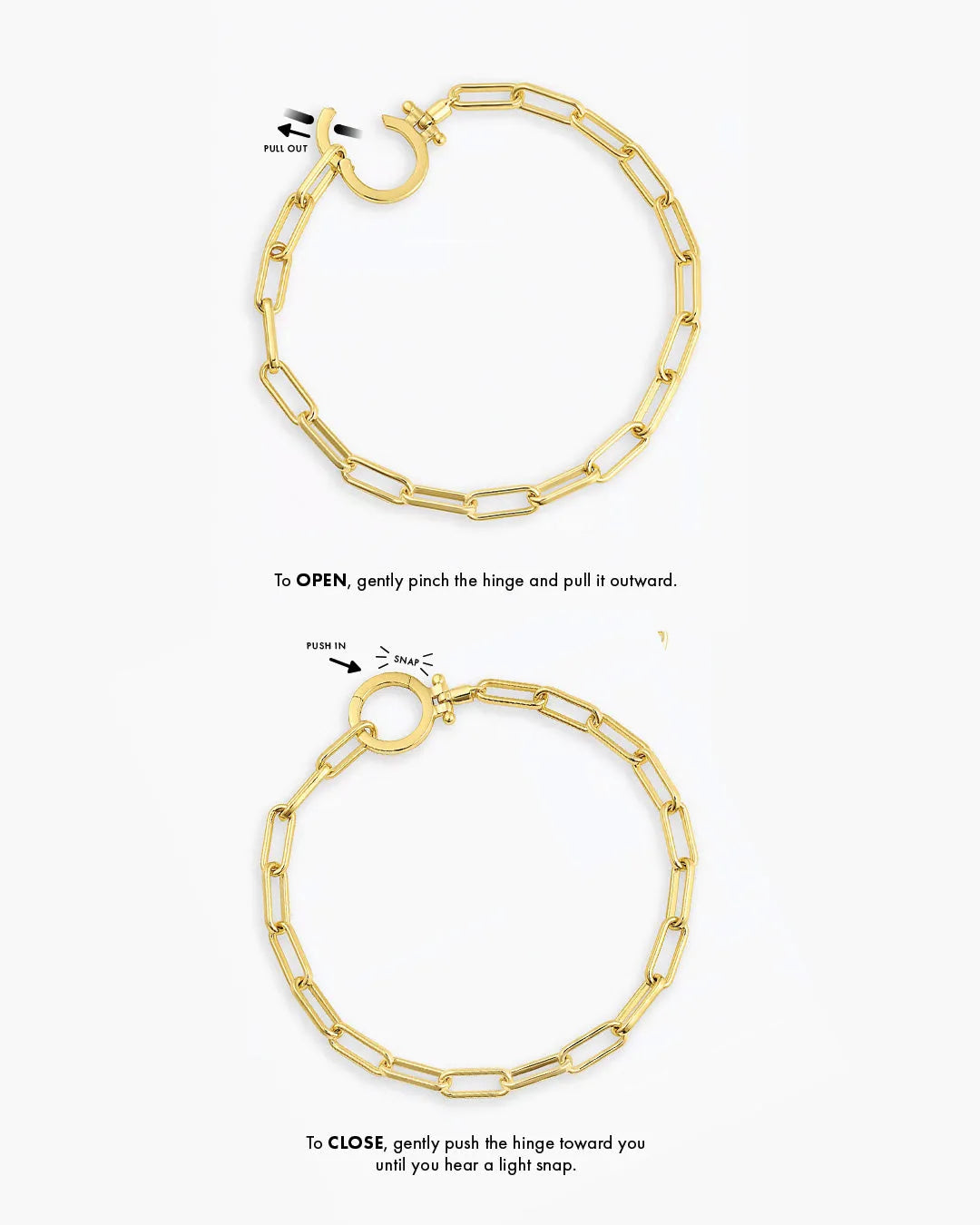 Parker Paperclip Chain Bracelet