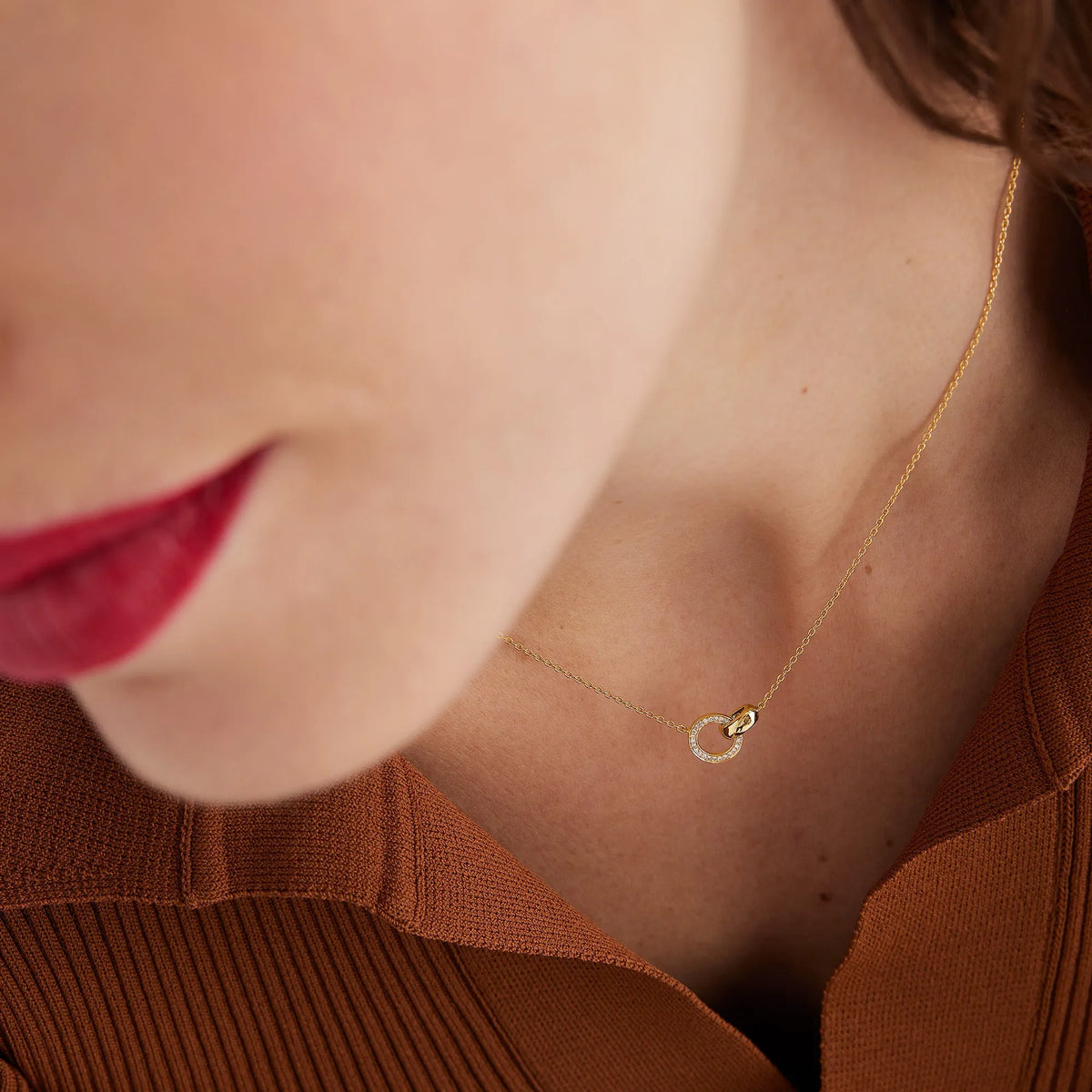 Pavé Diamond Linked Necklace