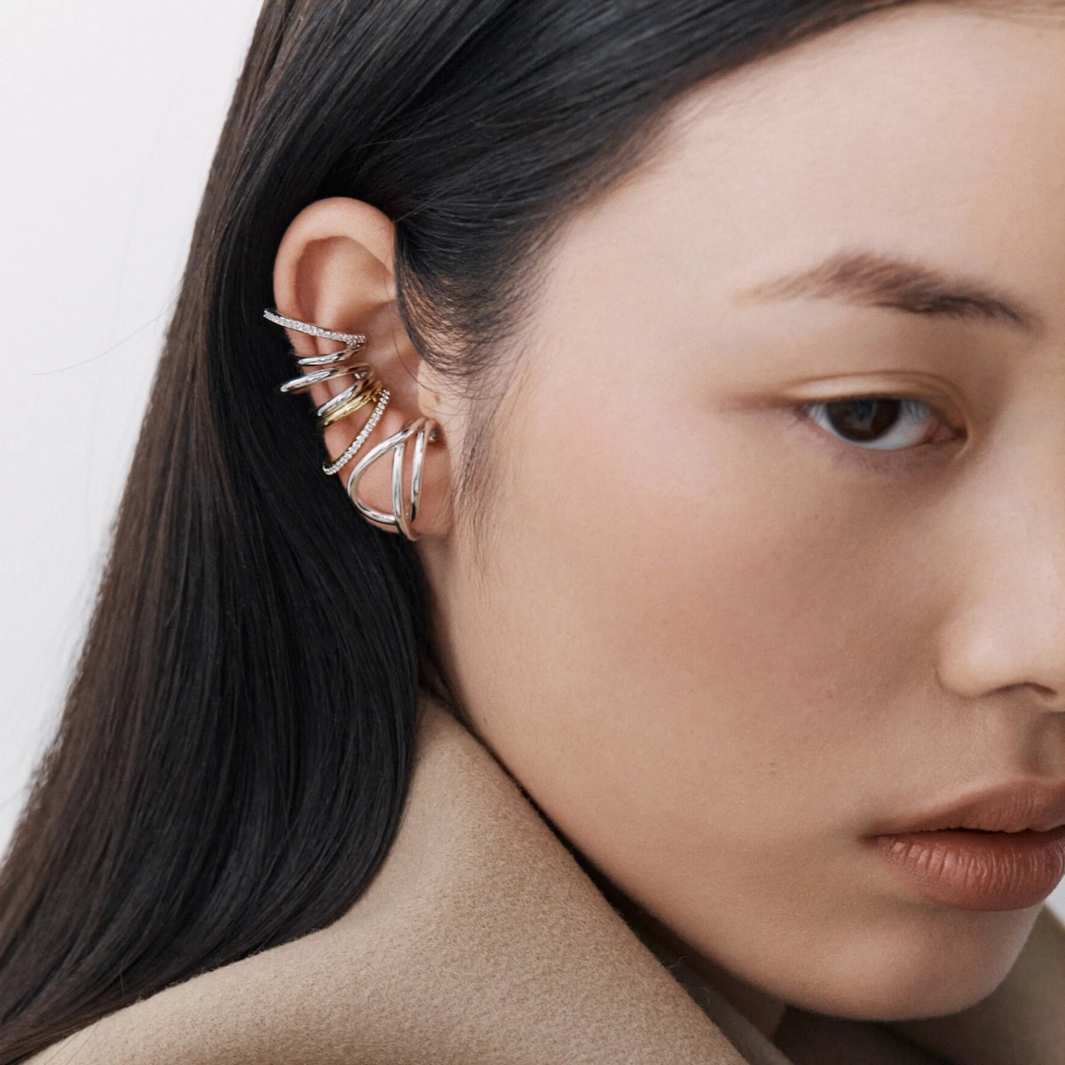 Pavé Double Ear Cuff