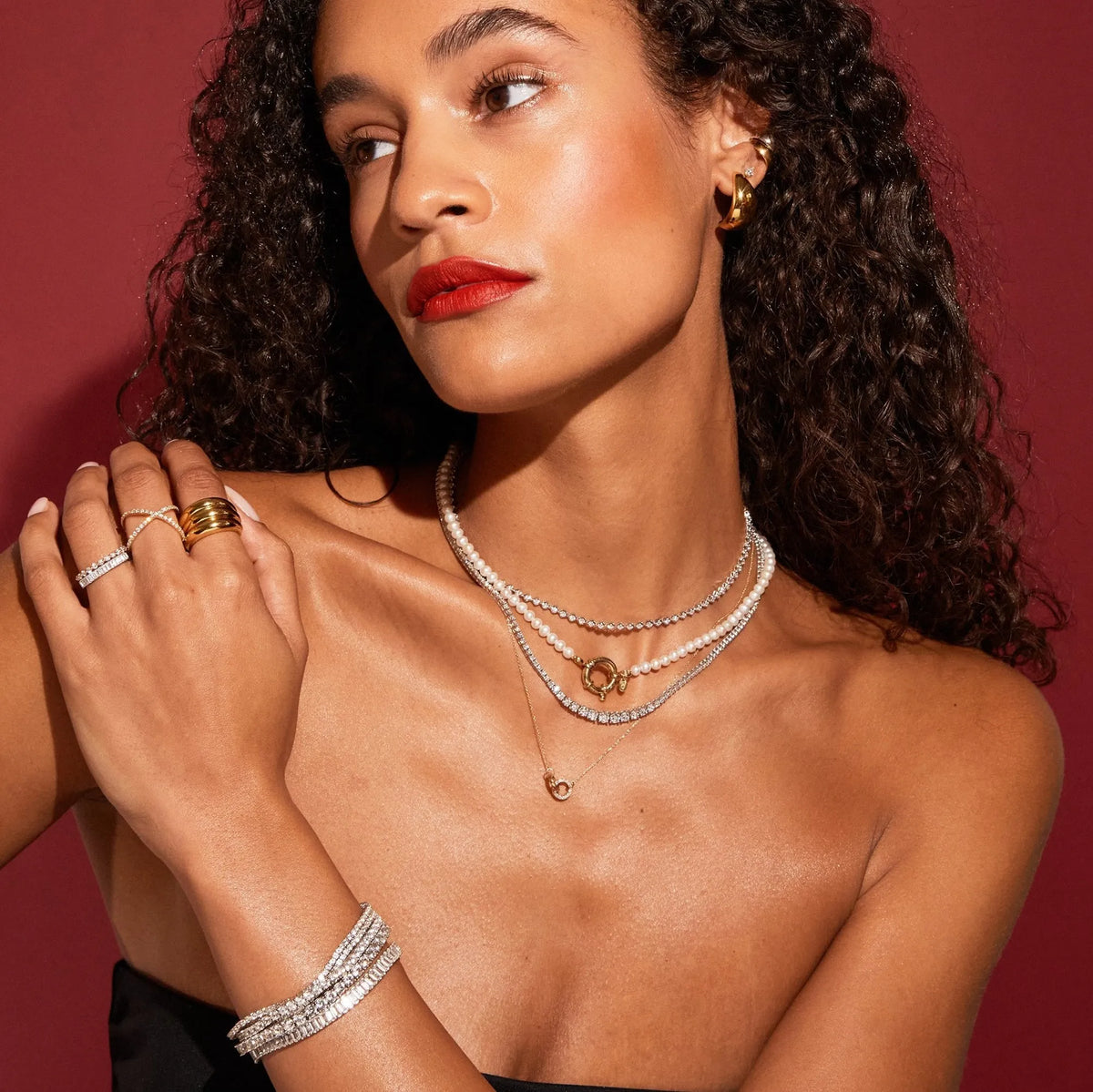 Pearl Aura Beaded Necklace