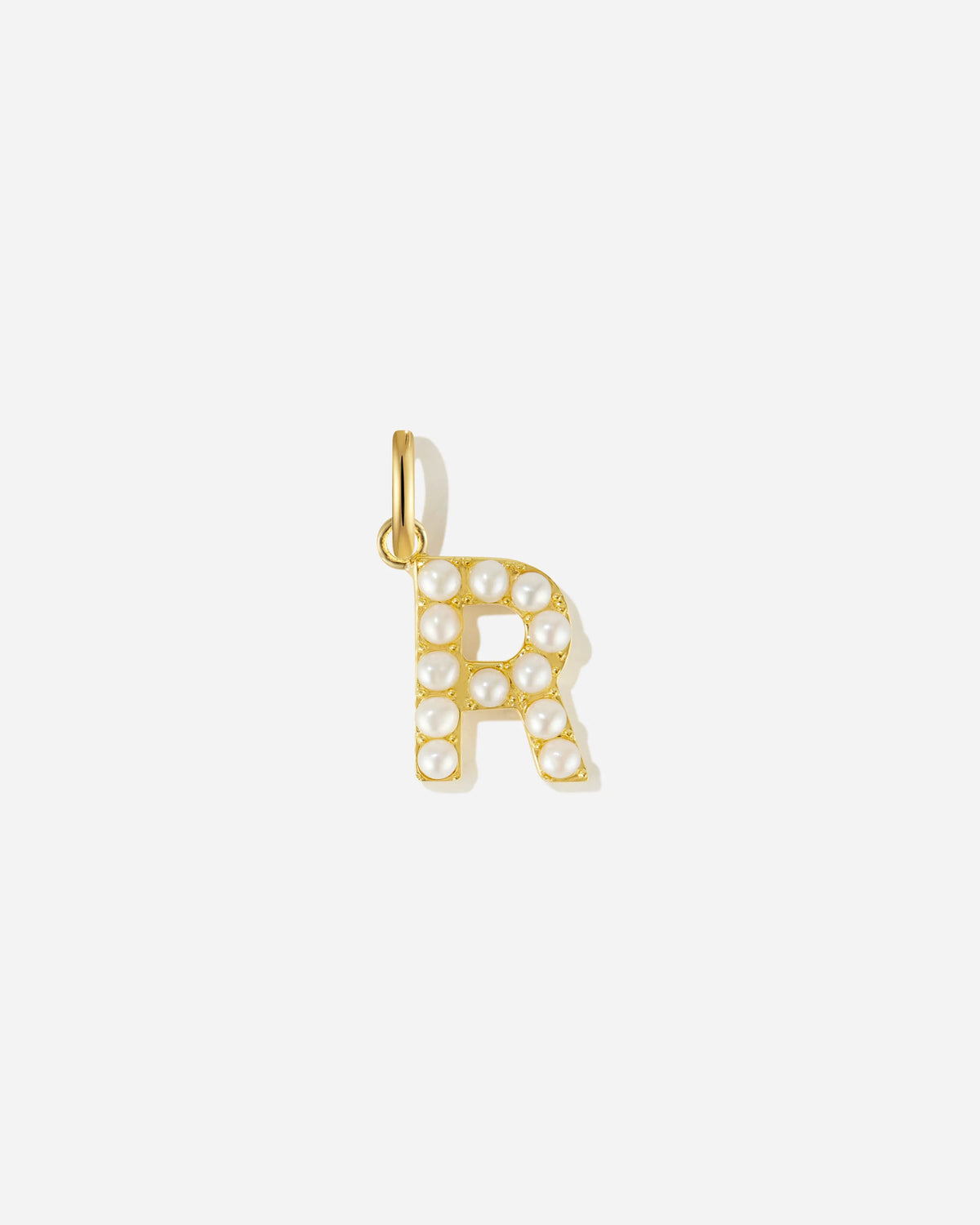 Pearl Letter Charm