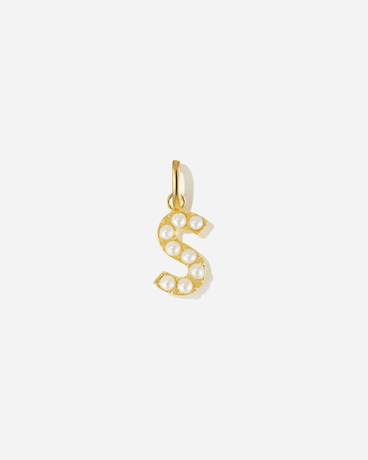 Pearl Letter Charm