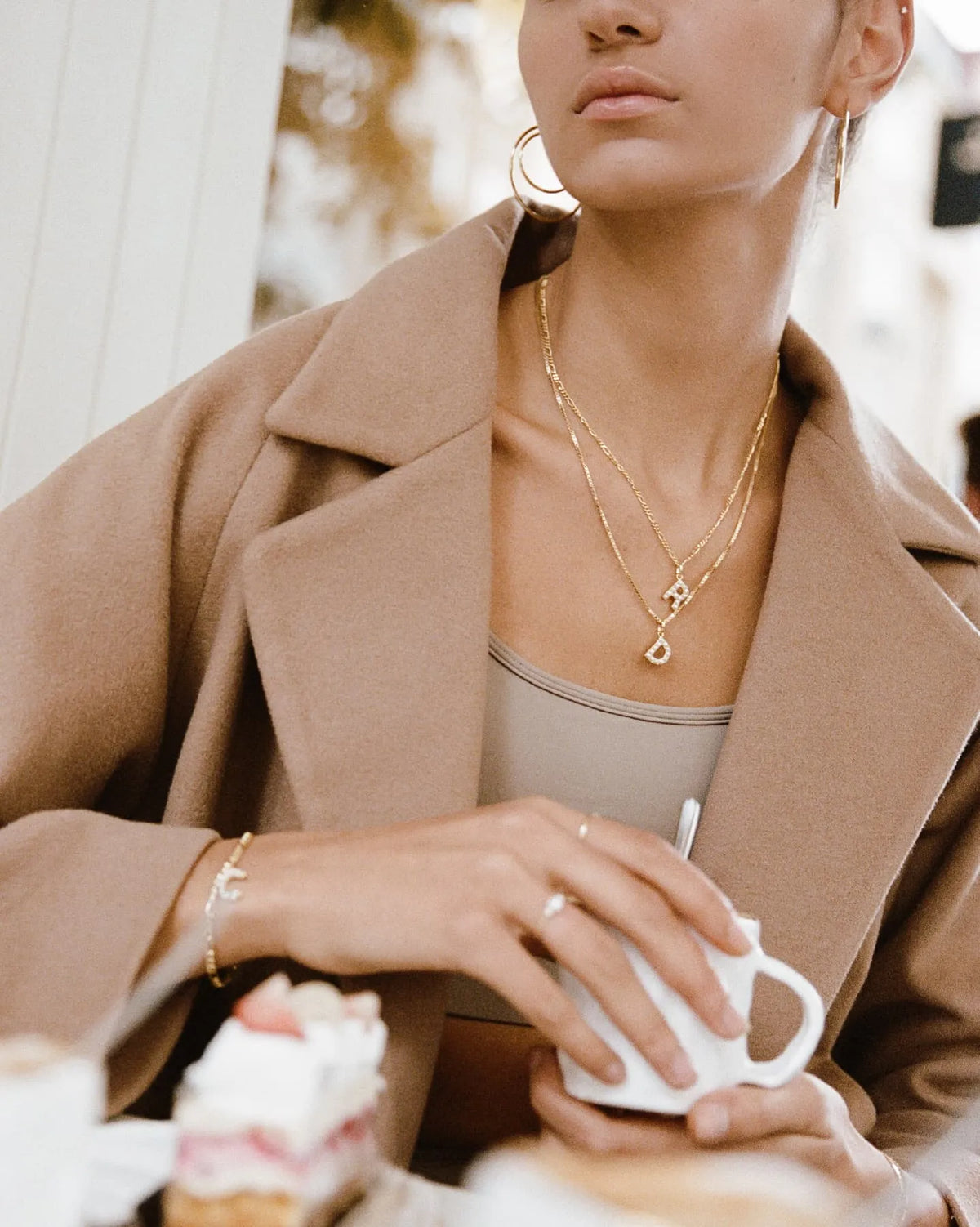 Pearl Letter Charm