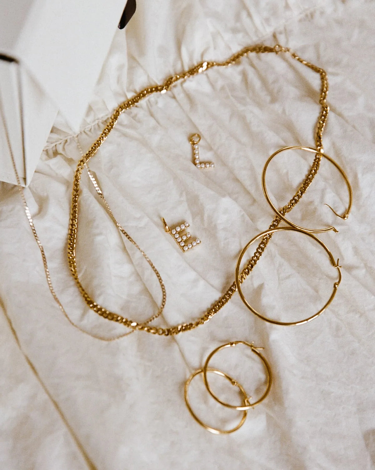 Pearl Letter Charm