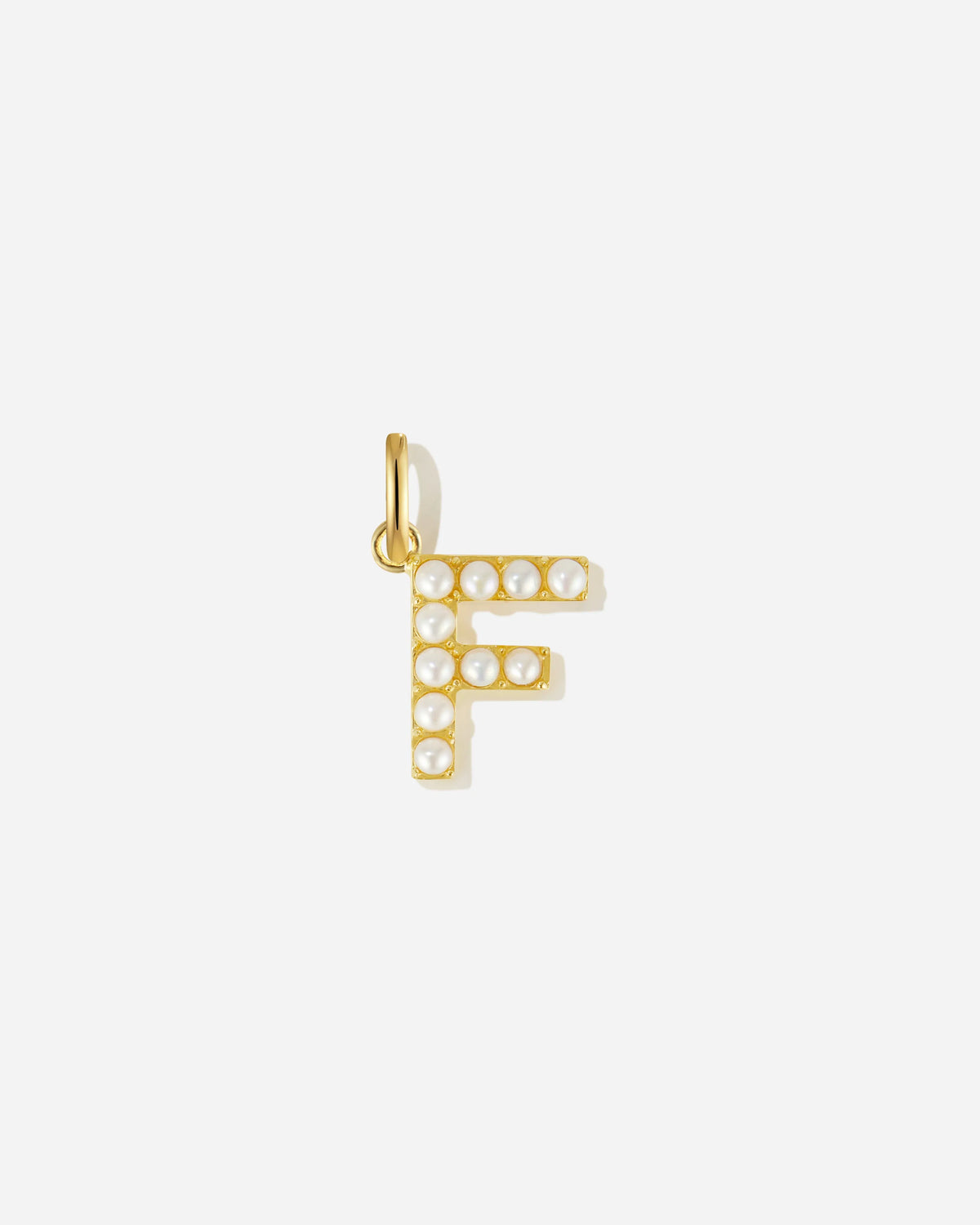 Pearl Letter Charm
