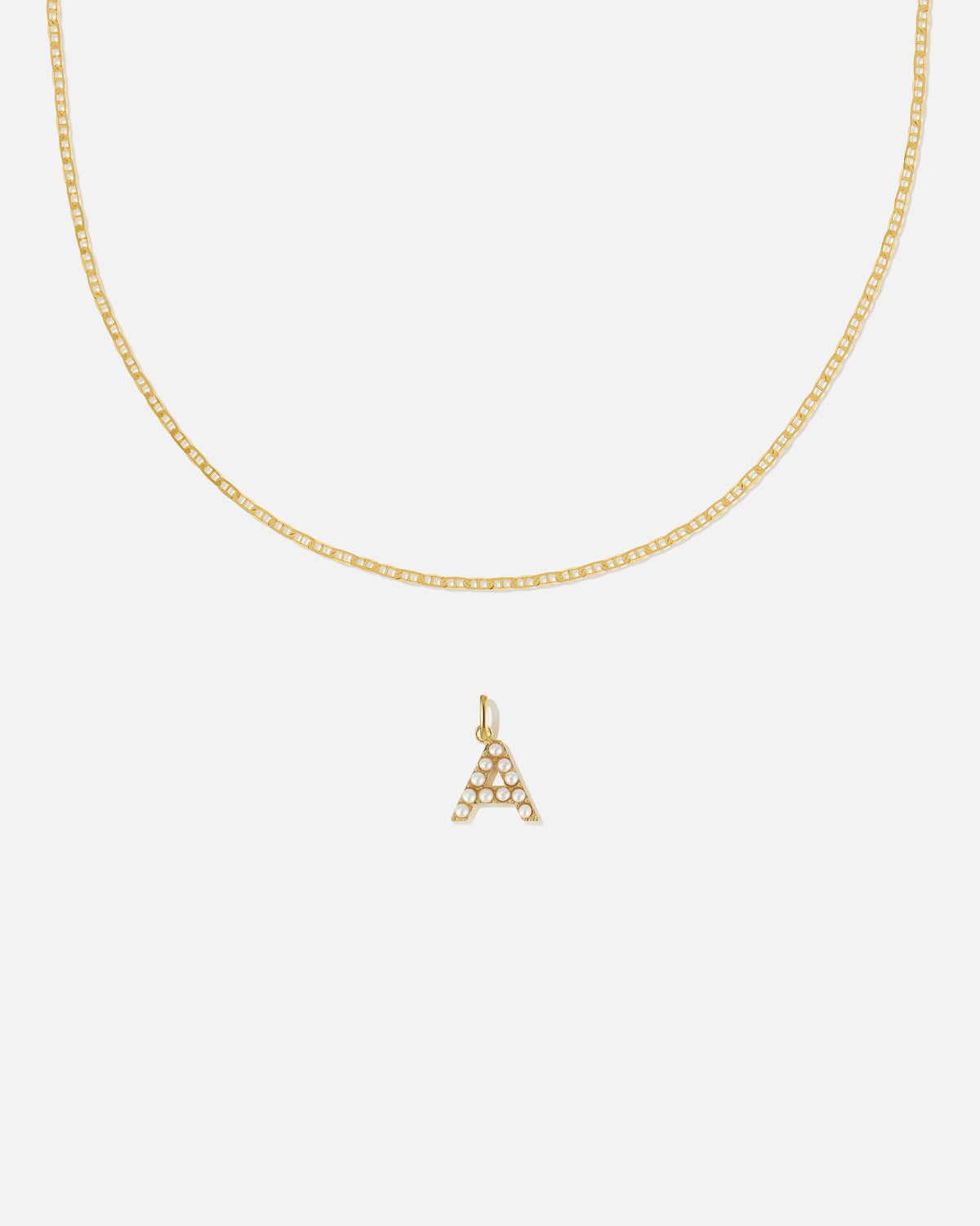 Pearl Letter Charm Set