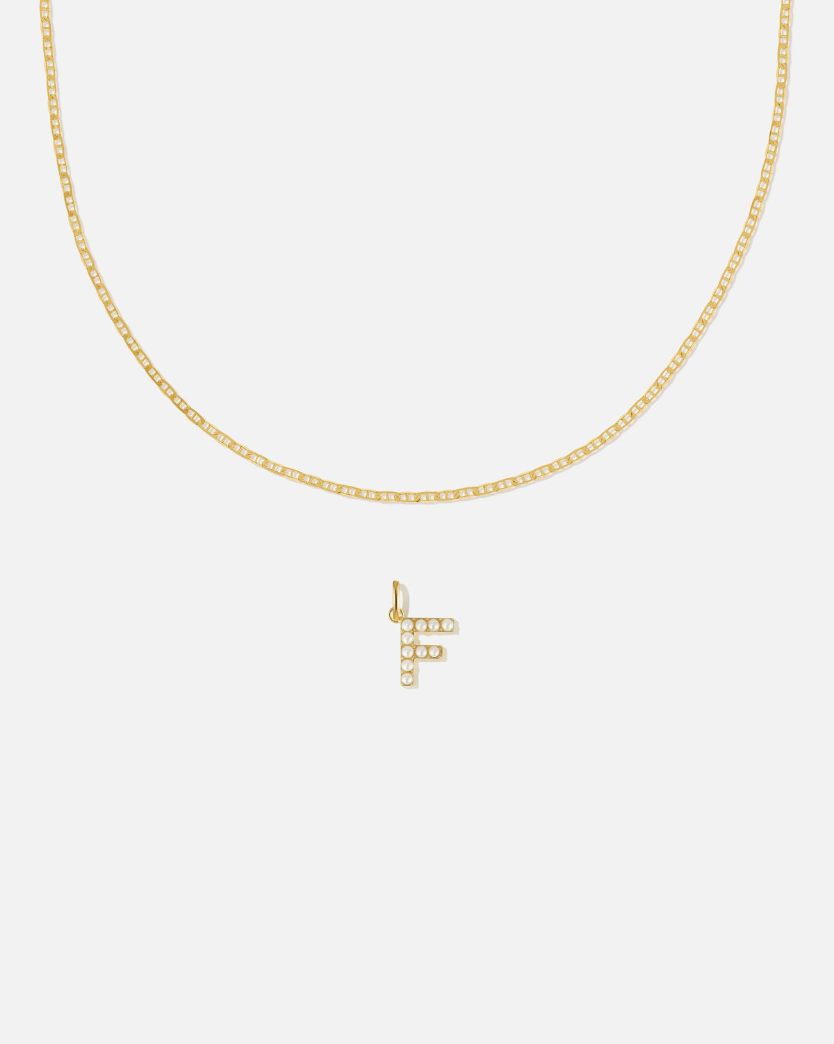 Pearl Letter Charm Set