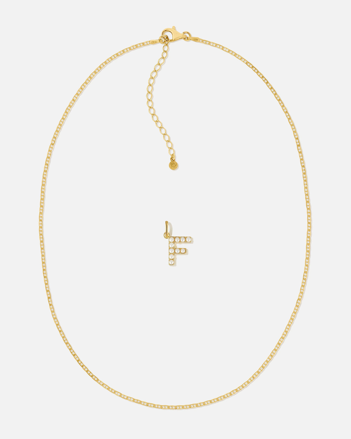 Pearl Letter Charm Set