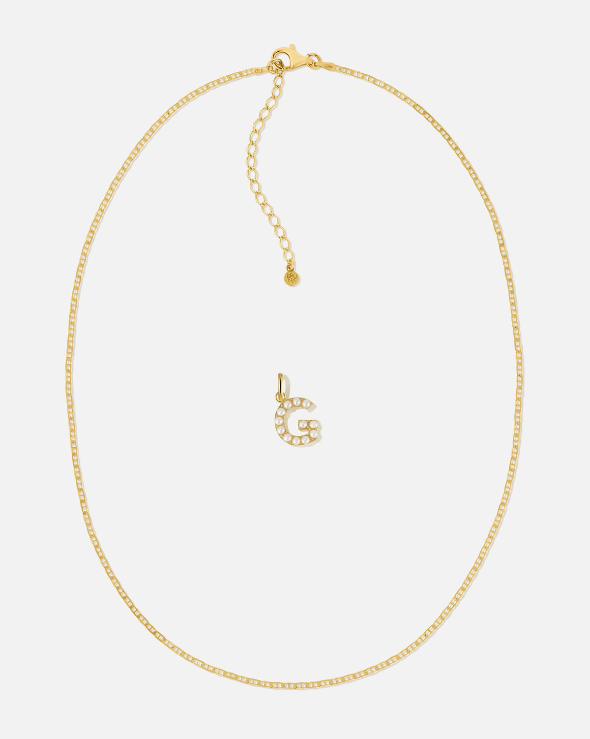 Pearl Letter Charm Set