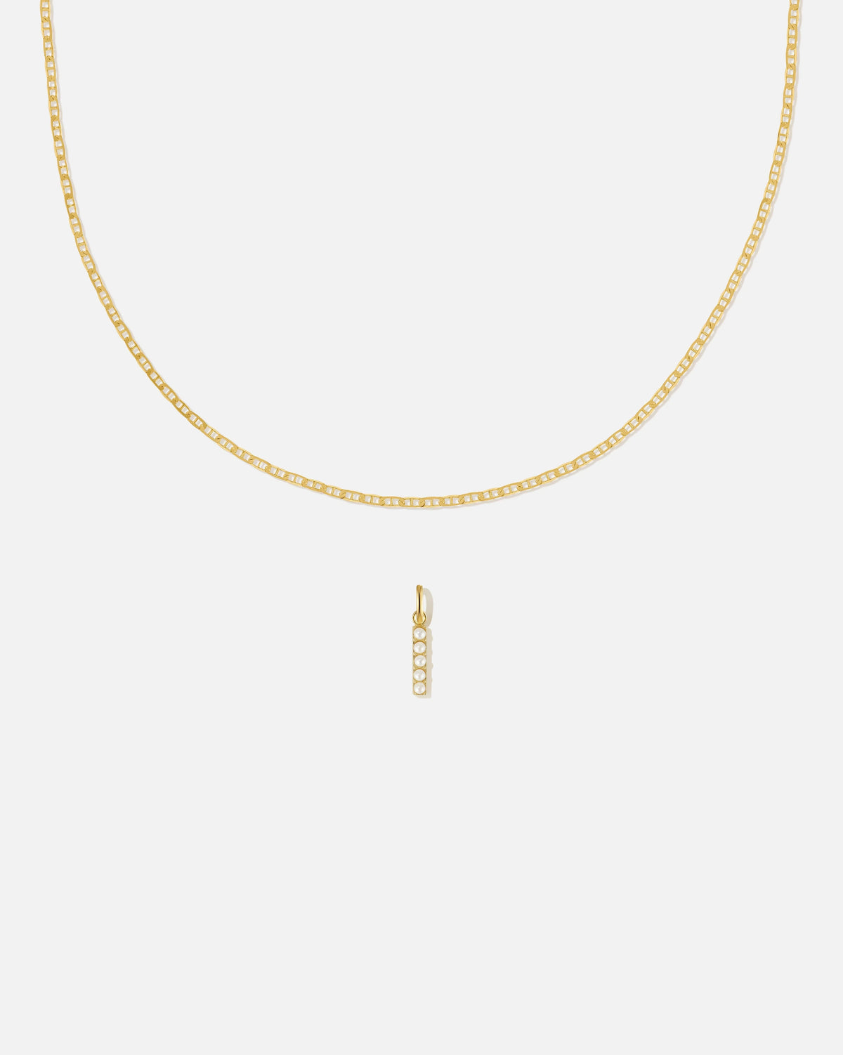 Pearl Letter Charm Set