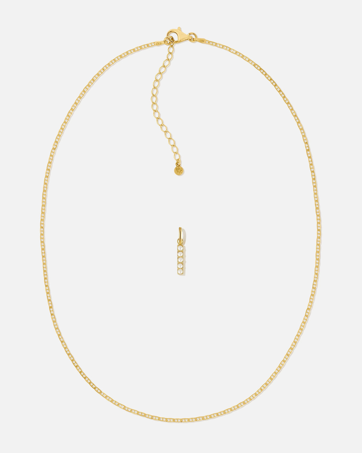 Pearl Letter Charm Set