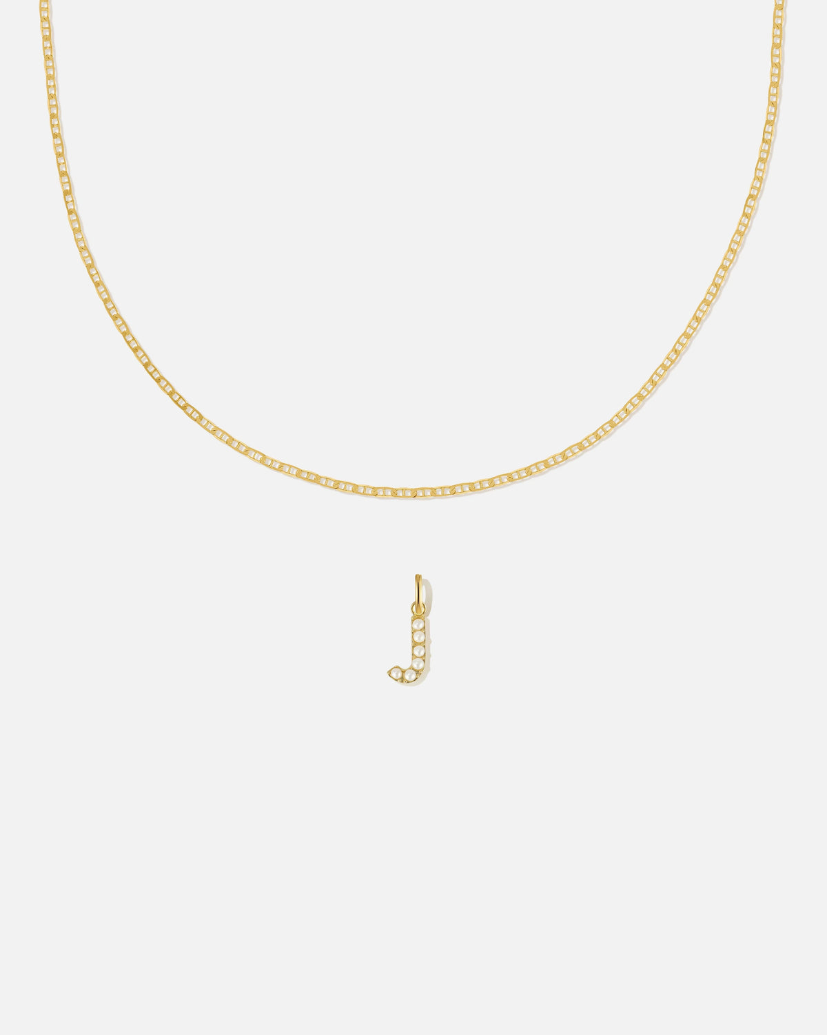 Pearl Letter Charm Set